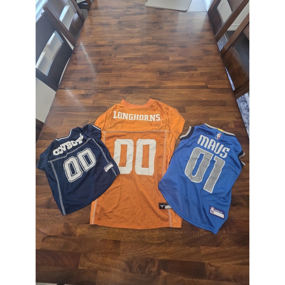 Dog Jerseys Texas Longhorn Dallas Mavericks Cowboys Medium Dog Sizes Sku97